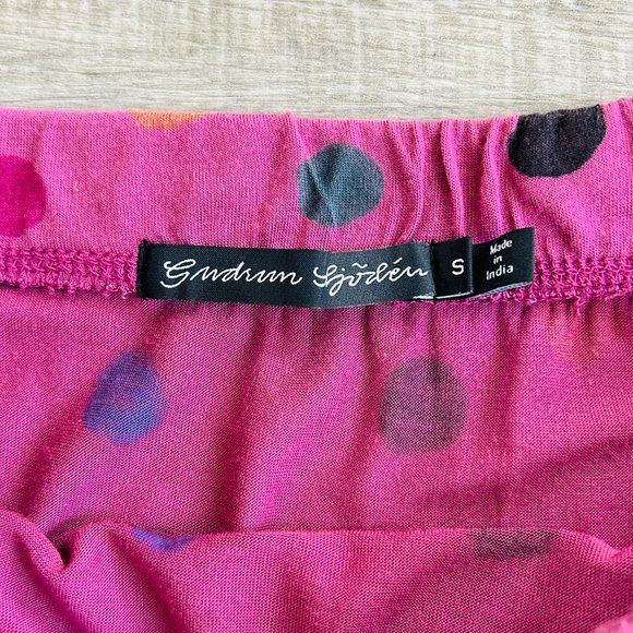 Gudrun Sjoden 100% modal striped/polka dot elastic waist Skirt (size S) - Picture 7 of 11